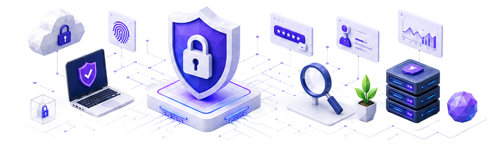 Cybersecurity Consulting & IT Audits Illustration