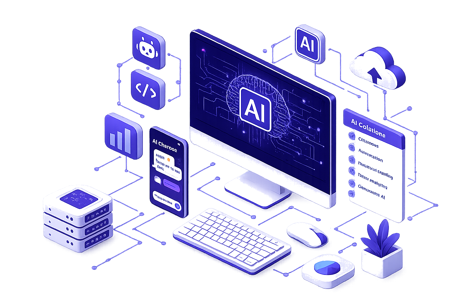 Mobile App Development Illustration